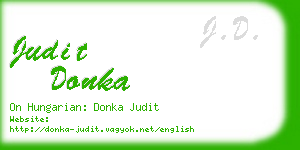 judit donka business card